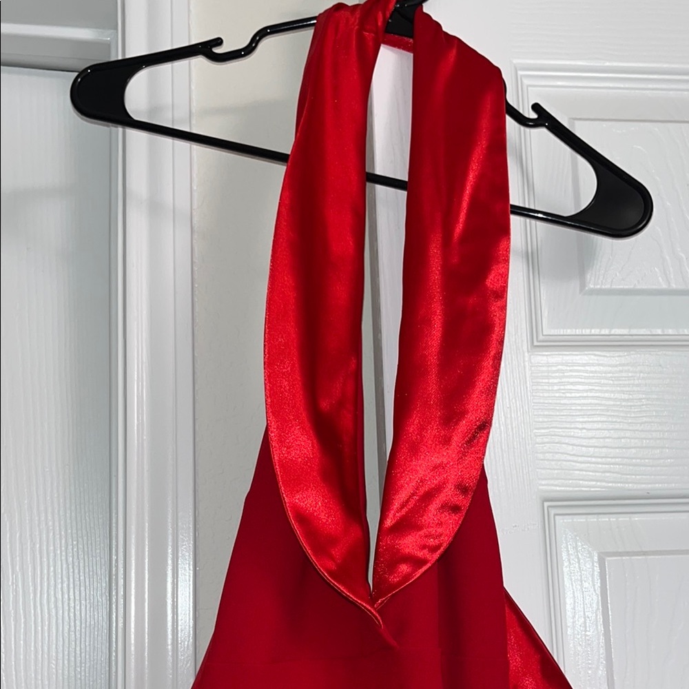 Fashion Nova Red Backless Dress